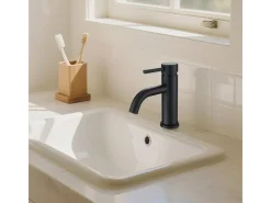 AICA Wasserhahn Bad Niedriger Waschtischarmatur Waschbecken Armaturen 304 Edelstahl Einhebelmischer Mischbatterie< Einhebelmischer