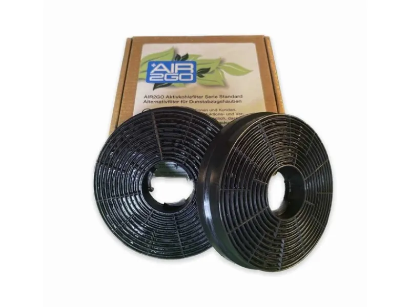 AIR2GO Aktivkohlefilter Als Ersatz für Candy KFC6961 und 35602288 2 Stück< Unterbauhauben|Dunstabzugshauben-Filter