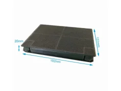 Clearance AIR2GO Aktivkohlefilter für Smeg KITFC142 2 Stück