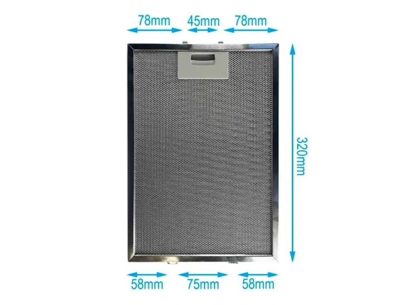 AIR2GO Dunstabzugshauben-Filter<Metall-Fettfilter 320x220mm für Siemens 362380 und 00362380
