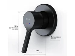 AM.PM Brausearmatur Unterputz X-Joy S Brauseset Unterputz Duscharmatur Unterputz Wannen-Brausebatterie FXB65022< Einhebelmischer