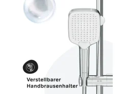 Einhebelmischer<AM.PM Duschsystem Func Duschsystem ohne Armatur, Regenduschset Kopfbrause Duschsäule Dusche F07FA000 Chrom