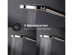 Einhebelmischer<AM.PM Duschsystem Func Duschsystem ohne Armatur, Regenduschset Kopfbrause Duschsäule Dusche F07FA000 Chrom