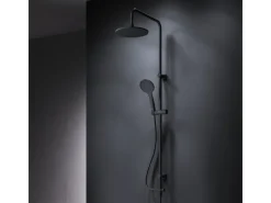 Einhebelmischer<AM.PM Duschsystem Hit S Regendusche Set Duschsäule F07TB022 Schwarz