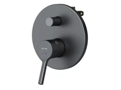 Einhebelmischer<AM.PM Einhand-Mischbatterie Brausearmatur Unterputz, Wandthermostat, Thermostat Dusche FXB45022 X-Joy S