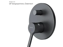 Einhebelmischer<AM.PM Einhand-Mischbatterie Brausearmatur Unterputz, Wandthermostat, Thermostat Dusche FXB45022 X-Joy S  