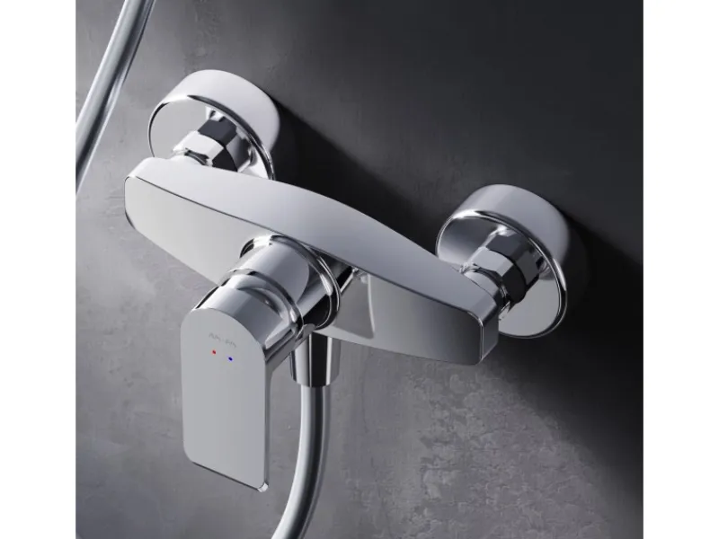 AM.PM Einhebel Duscharmatur Brausearmatur aus Messing Brausebatterie Flash FNA20000 Chrom< Einhebelmischer