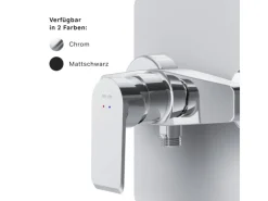 AM.PM Einhebel Duscharmatur Brausearmatur aus Messing Brausebatterie Flash FNA20000 Chrom< Einhebelmischer