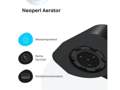 AM.PM Einhebel Wannenarmatur Brausearmatur Flash Aufputz FNA10022 Schwarz< Einhebelmischer