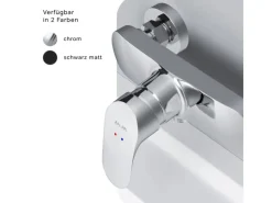 AM.PM Einhebel-Duscharmatur Like Brausearmatur aus Messing, Brausebatterie, Wasserhahn Bad FLA20000 Chrom< Einhebelmischer