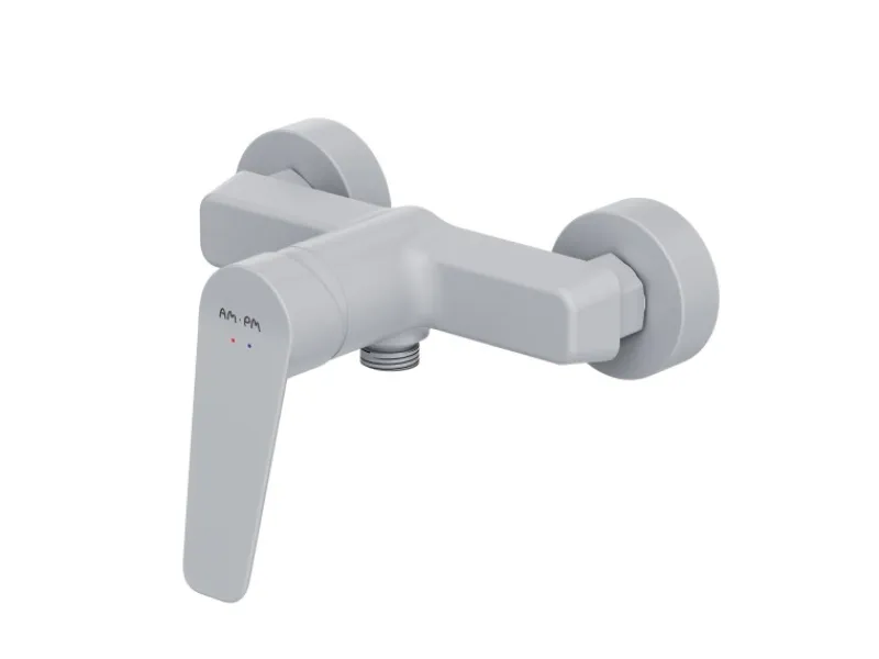 Hot AM.PM Einhebel-Duscharmatur Gem Brausearmatur aus Messing, Brausebatterie Wasserhahn Bad FTA20033 Weiß
