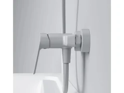 Hot AM.PM Einhebel-Duscharmatur Gem Brausearmatur aus Messing, Brausebatterie Wasserhahn Bad FTA20033 Weiß