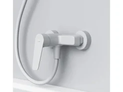 Hot AM.PM Einhebel-Duscharmatur Gem Brausearmatur aus Messing, Brausebatterie Wasserhahn Bad FTA20033 Weiß