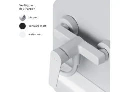 Hot AM.PM Einhebel-Duscharmatur Gem Brausearmatur aus Messing, Brausebatterie Wasserhahn Bad FTA20033 Weiß