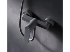 Einhebelmischer<AM.PM Einhebel-Duscharmatur Gem Brausearmatur aus Messing, Brausebatterie Wasserhahn Bad FTA20022