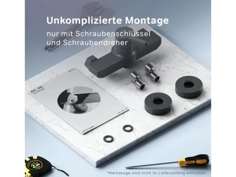 AM.PM Einhebel-Duscharmatur X-Joy S Brausearmatur aus Messing, Brausebatterie Wasserhahn Bad FXB20022< Einhebelmischer
