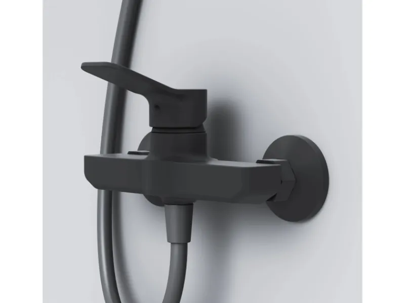 AM.PM Einhebel-Duscharmatur Hit Brausearmatur aus Messing, Mischbatterie Brausebatterie Wasserhahn Bad FXA20022< Einhebelmischer
