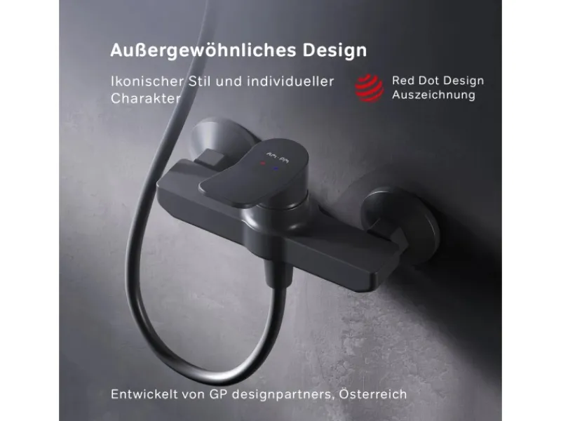 AM.PM Einhebel-Duscharmatur Hit Brausearmatur aus Messing, Mischbatterie Brausebatterie Wasserhahn Bad FXA20022< Einhebelmischer