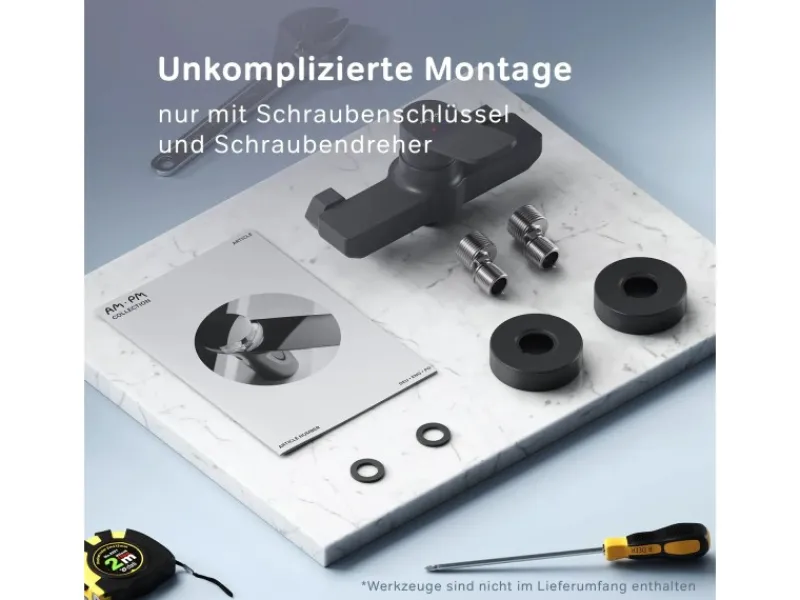 AM.PM Einhebel-Duscharmatur Hit Brausearmatur aus Messing, Mischbatterie Brausebatterie Wasserhahn Bad FXA20022< Einhebelmischer