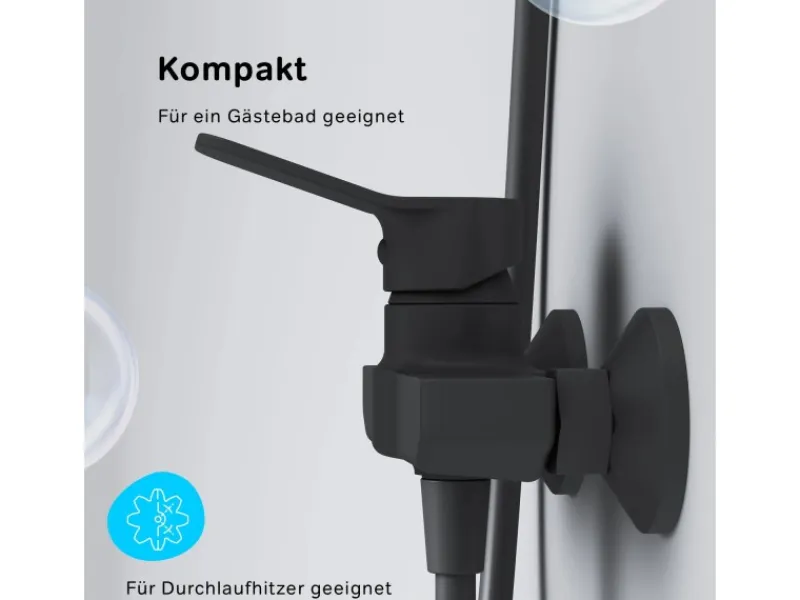 AM.PM Einhebel-Duscharmatur Hit Brausearmatur aus Messing, Mischbatterie Brausebatterie Wasserhahn Bad FXA20022< Einhebelmischer