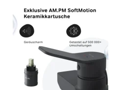 AM.PM Einhebel-Duscharmatur Hit Brausearmatur aus Messing, Mischbatterie Brausebatterie Wasserhahn Bad FXA20022< Einhebelmischer