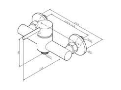 AM.PM Einhebel-Duscharmatur Spike Brausearmatur aus Messing, Brausebatterie Wasserhahn Bad FPA20000 Chrom< Einhebelmischer