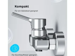 AM.PM Einhebel-Duscharmatur X-Joy S Brausearmatur aus Messing, Brausebatterie Wasserhahn Bad FXB20000  < Einhebelmischer