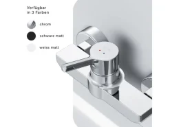 AM.PM Einhebel-Duscharmatur X-Joy S Brausearmatur aus Messing, Brausebatterie Wasserhahn Bad FXB20000 < Einhebelmischer