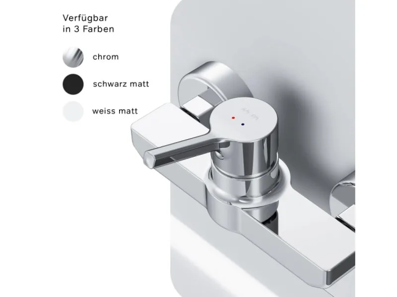 AM.PM Einhebel-Duscharmatur X-Joy S Brausearmatur aus Messing, Brausebatterie Wasserhahn Bad FXB20000 < Einhebelmischer