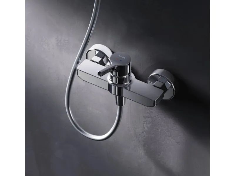 AM.PM Einhebel-Duscharmatur X-Joy S Brausearmatur aus Messing, Brausebatterie Wasserhahn Bad FXB20000 < Einhebelmischer