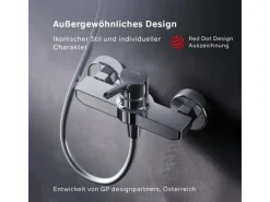 AM.PM Einhebel-Duscharmatur X-Joy S Brausearmatur aus Messing, Brausebatterie Wasserhahn Bad FXB20000 < Einhebelmischer