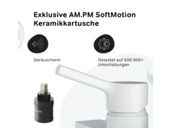 Einhebelmischer<AM.PM Einhebel-Duscharmatur X-Joy S Brausearmatur aus Messing, Brausebatterie Wasserhahn Bad Mischbatterie FXB20033