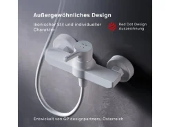 Einhebelmischer<AM.PM Einhebel-Duscharmatur X-Joy S Brausearmatur aus Messing, Brausebatterie Wasserhahn Bad Mischbatterie FXB20033