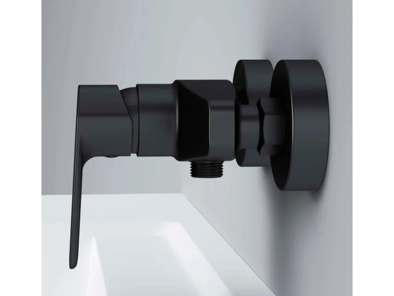 Einhebelmischer<AM.PM Einhebel-Duscharmatur Gem Brausearmatur aus Messing, Brausebatterie, Wasserhahn Bad FGA20022