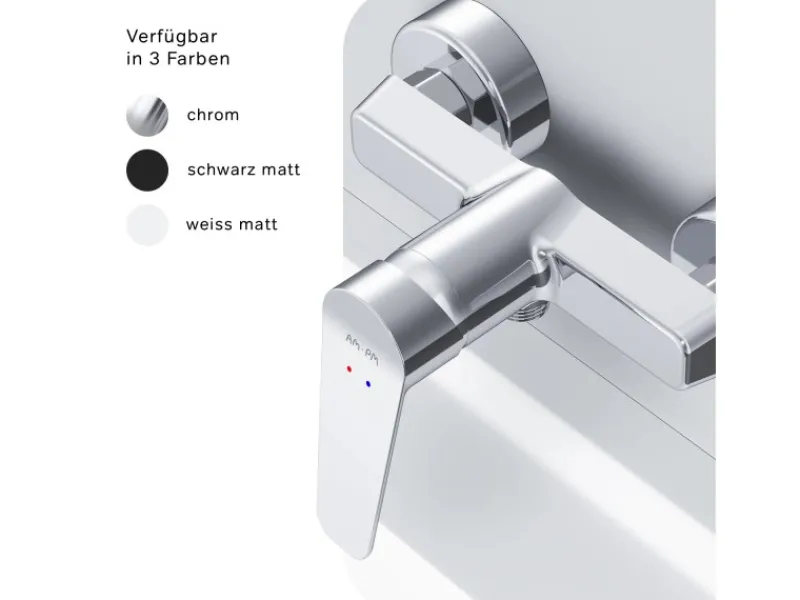 Discount AM.PM Einhebel-Duscharmatur Hit Brausearmatur aus Messing, Brausebatterie Wasserhahn Bad FTA20000 Chrom