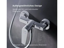 Discount AM.PM Einhebel-Duscharmatur Hit Brausearmatur aus Messing, Brausebatterie Wasserhahn Bad FTA20000 Chrom
