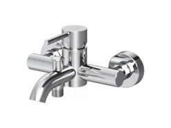 New AM.PM Einhebel-Wannenarmatur / Brausearmatur, Wasserhahn Bad, Wannenbatterie FPA10000 Spike Aufputz Chrom