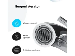 New AM.PM Einhebel-Wannenarmatur / Brausearmatur,  Wasserhahn Bad, Wannenbatterie FPA10000 Spike Aufputz Chrom