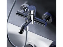New AM.PM Einhebel-Wannenarmatur / Brausearmatur,  Wasserhahn Bad, Wannenbatterie FPA10000 Spike Aufputz Chrom