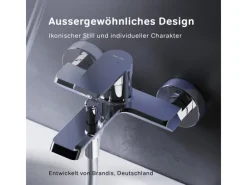 AM.PM Einhebel-Wannenarmatur / Brausearmatur,  Wasserhahn Bad, Wannenbatterie FNA10000 Flash Aufputz Chrom< Einhebelmischer