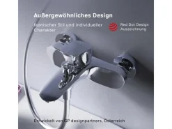 AM.PM Einhebel-Wannenarmatur / Brausearmatur,  Wasserhahn Bad, Wannenbatterie FLA10000 Like Aufputz Chrom< Einhebelmischer