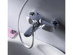 AM.PM Einhebel-Wannenarmatur / Brausearmatur,  Wasserhahn Bad, Wannenbatterie FLA10000 Like Aufputz Chrom< Einhebelmischer