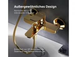 AM.PM Einhebel-Wannenarmatur / Brausearmatur X-Joy Aufputz< Einhebelmischer