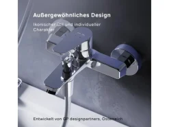AM.PM Einhebel-Wannenarmatur / Brausearmatur,  Wasserhahn Bad, Wannenbatterie FTA10000 Hit Aufputz< Einhebelmischer