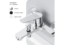 AM.PM Einhebel-Wannenarmatur / Brausearmatur,  Wasserhahn Bad, Wannenbatterie FTA10000 Hit Aufputz< Einhebelmischer