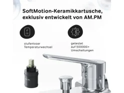 AM.PM Einhebel-Wannenarmatur / Brausearmatur Hit Aufputz Chrom< Einhebelmischer