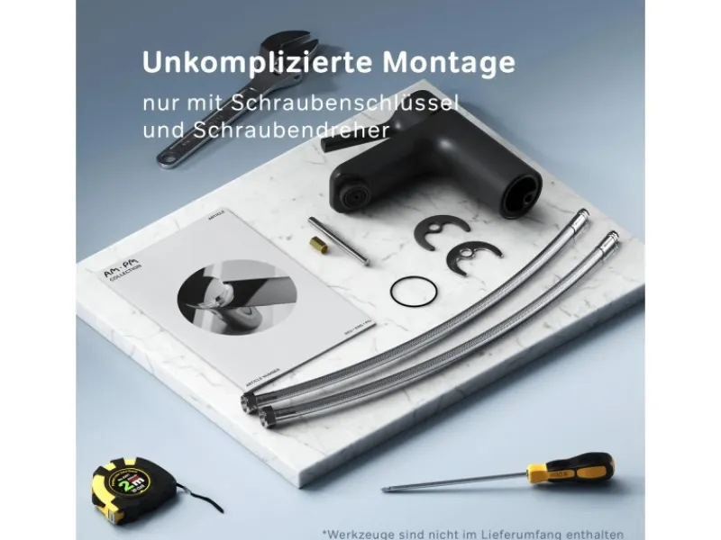 AM.PM Einhebel-Waschtischarmatur X-Joy S Wasserhahn Bad aus Messing, Waschbecken Armatur, Mischbatterie FXB02122< Einhebelmischer