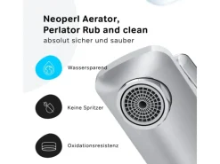 AM.PM Einhebel-Waschtischarmatur Gem Wasserhahn Bad aus Messing, Mischbatterie FGA02100< Einhebelmischer