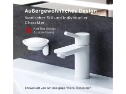 Einhebelmischer<AM.PM Einhebel-Waschtischarmatur X-Joy S Wasserhahn Bad aus Messing, Waschbecken Armatur, Mischbatterie FXB02133