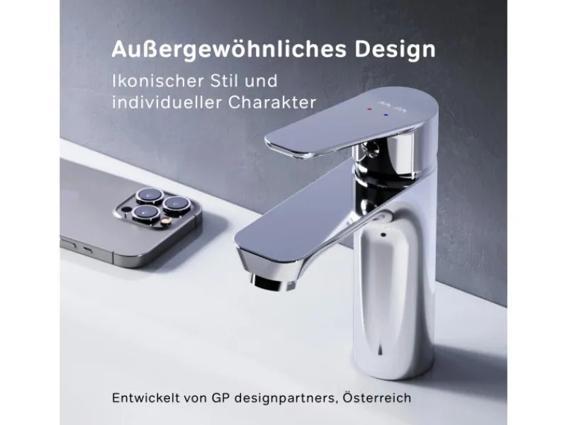AM.PM Einhebel-Waschtischarmatur Hit Wasserhahn Bad FTA02100 Chrom< Einhebelmischer